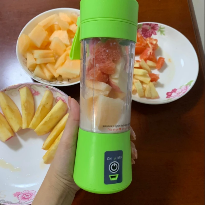 

400ml Portable Juice Blender USB Juicer Cup Multi-function Fruit Mixer Six Blade Mixing Machine Smoothies Baby Food dropshipping