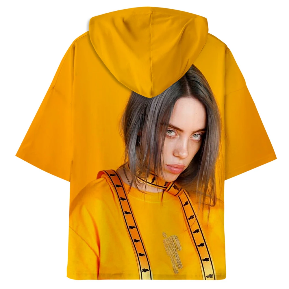 Frdun Tommee 3D Billie Eilish Летние повседневные футболки Женская/мужская летняя одежда горячая Распродажа kpops с коротким рукавом размера плюс