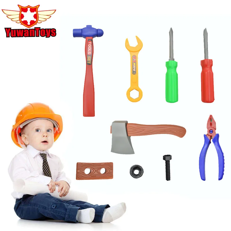 9PCS Engineering Tools Kids Toys Repair Tools Toys Pretend Play House