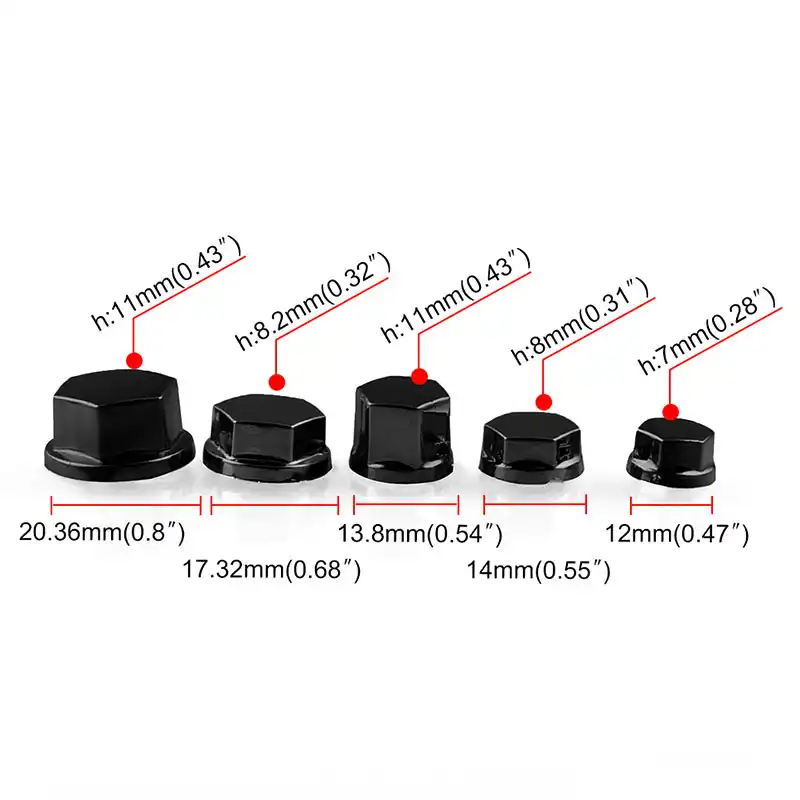 30Pc Motorcycle Screw Nut Bolt Cap Covers Decorations Centro Motorbike Ornament/&