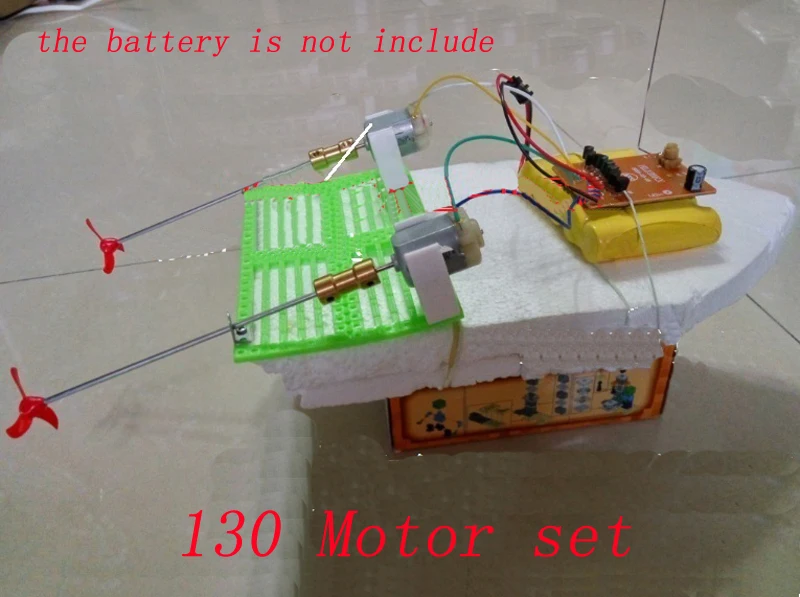 

1Set Dual Motor RC Boat Drive Set 130/280Motors+Shaft+2.8/4CM Propeller Assembly Kit Spare Parts for RC DIY Speedboat Model