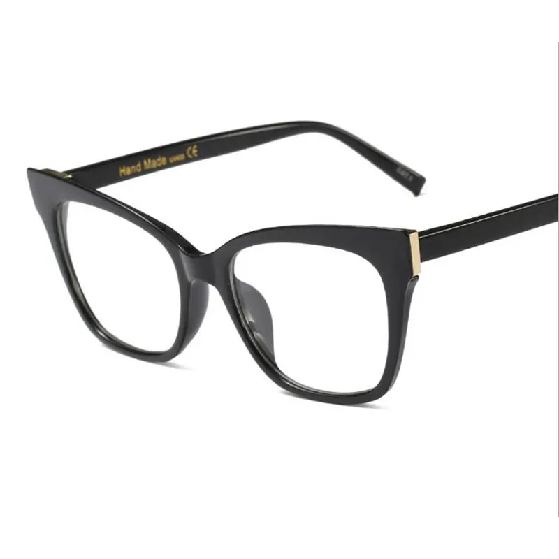 HOTOCHKI, модные женские очки, оправа, Ретро стиль, полная оправа, женские оптические очки, близорукость, очки по рецепту - Цвет оправы: black