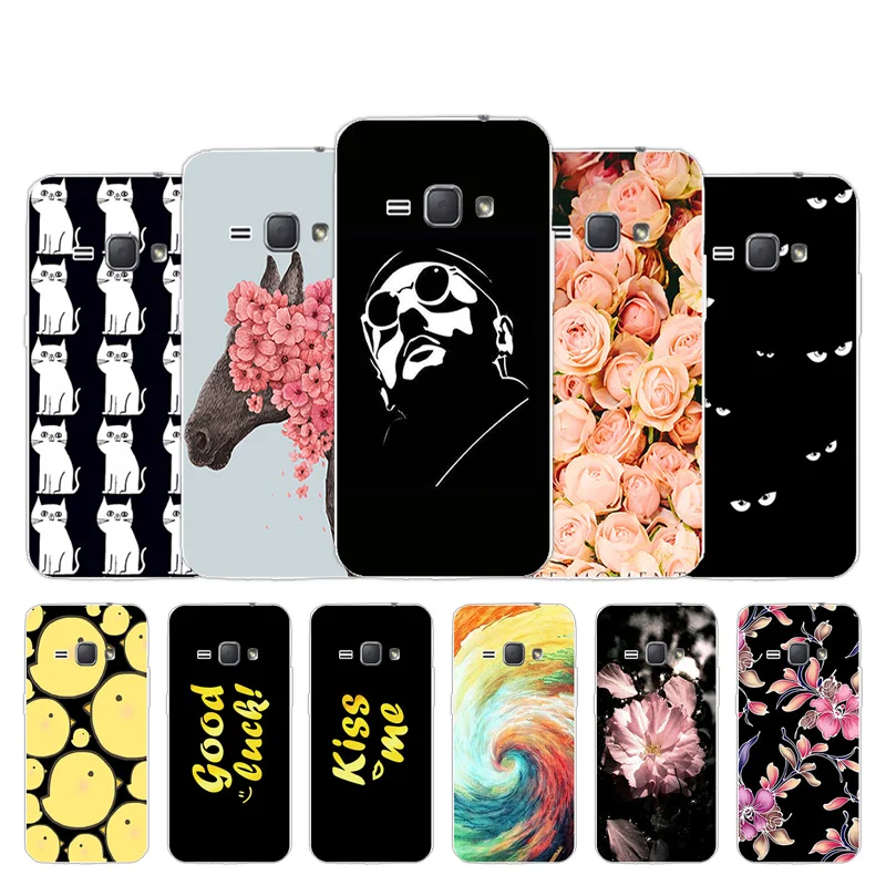 

For Samsung Galaxy J1 2016 Case Soft Silicone TPU Back Phone Cover Letter Design For Samsung J1 J 1 J120 J120F Funda Coque