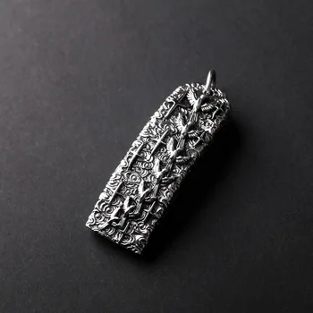 

S925 silver pendant Thai classical folk their day magpie sound resonates with nine love couple pendant