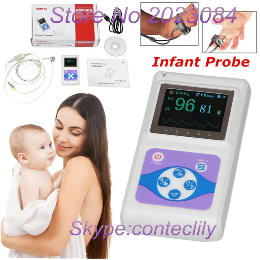 CONTEC CMS60D infant Neonatal handheld Pulse Oximeter Blood Oxygen Spo2