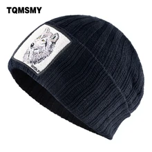 19 видов вышивки животных шапки для мужчин зимние шапочки Толстая теплая шапка уличная Лыжная кепка вязаная шерстяная шапка женская зимняя