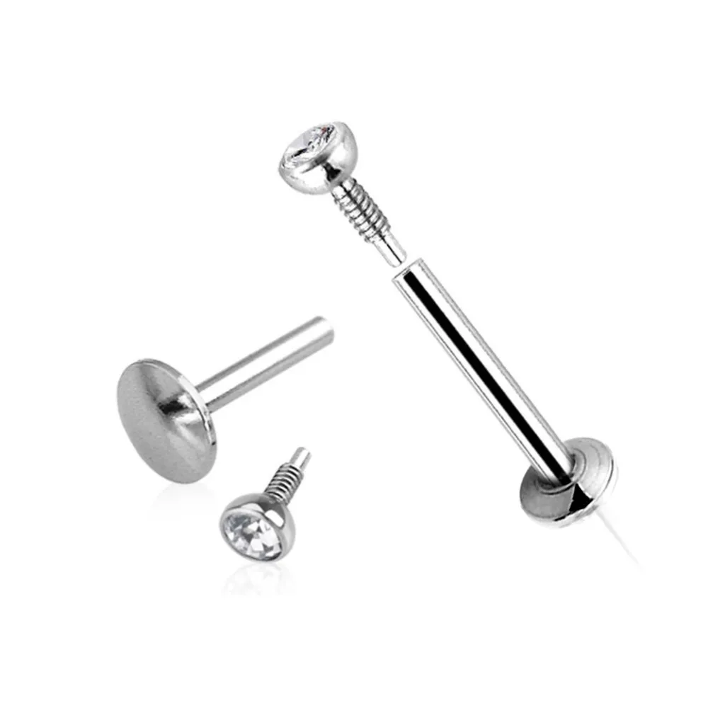 Body Piercing Jewelry 1Pc 1.5-3mmx6/8mm Tragus Bars Earrings Ring Stud Piercing Surgical Steel Labret piercing Cartilage Tragus Pircing Body Jewelry
