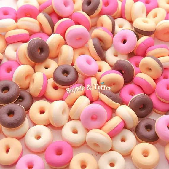 10pcs Mini Clay Sticks Candy Bonbons Decoden embellissement Kawaii Téléphone Craft
