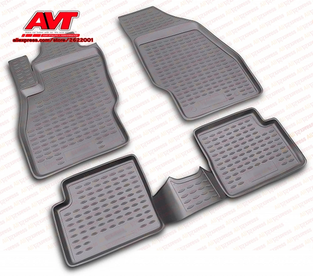

Floor mats for Opel Corsa 2006-2014 4 pcs rubber rugs non slip rubber interior car styling accessories