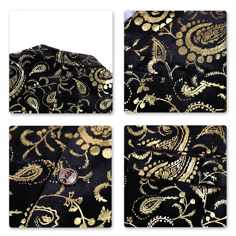 YUNCLOS 2019 Paisley Bronzing Men's Suit Blazer Slim Fit Suit Jacket For Men High Quality Casual Wedding Party Male Blazers YUNCLOS 2019 Paisley Bronzing Men's Suit Blazer Slim Fit Suit Jacket For Men High Quality Casual Wedding Party Male Blazers