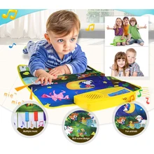 Детские развивающие игрушки Музыкальный Игровой коврик животное музыкальный коврик Раннее Обучение музыкальные игрушки подарок для детей мальчиков и девочек