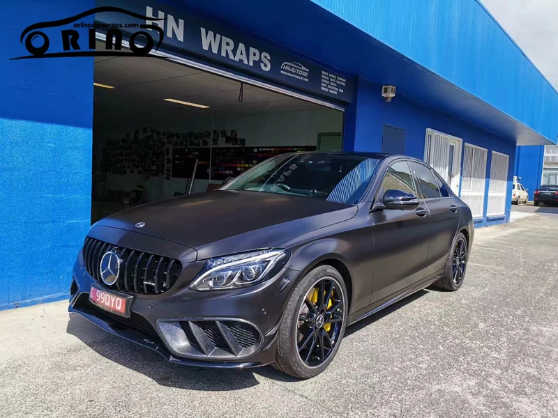 Black Satin Ceramics Vinyl Film Wrap-3