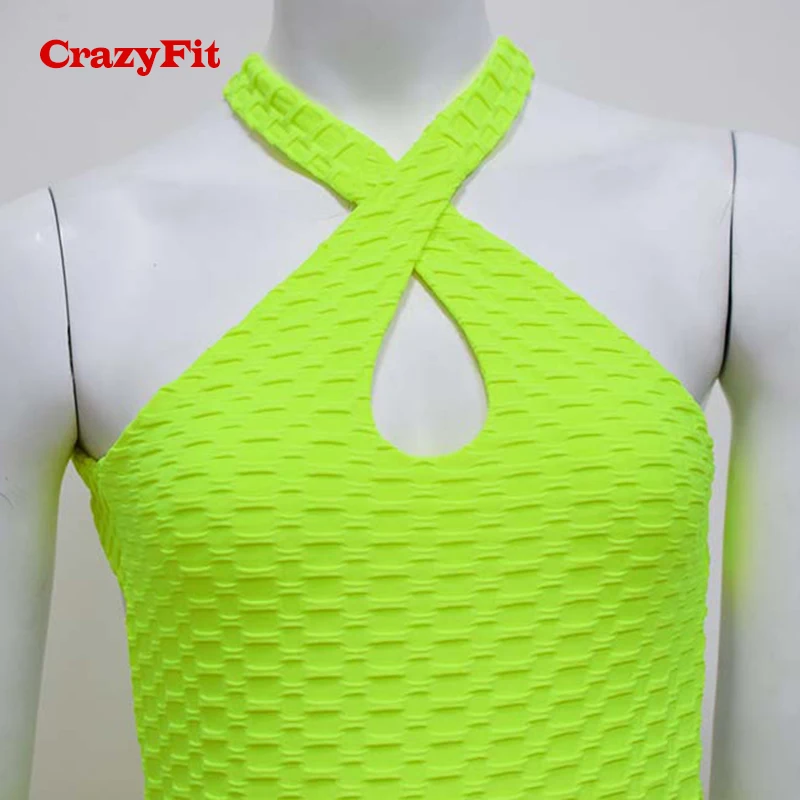CrazyFit 2018 новая сексуальная одежда для фитнеса женский цельный спортивный набор