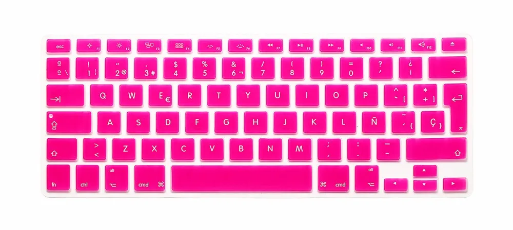 ESP Spanish Keyboard Skin Cover For Macbook Mac Book 13 15 17 EU UK Europe Version Silicone Laptop Keyoboard Protector Film (13)