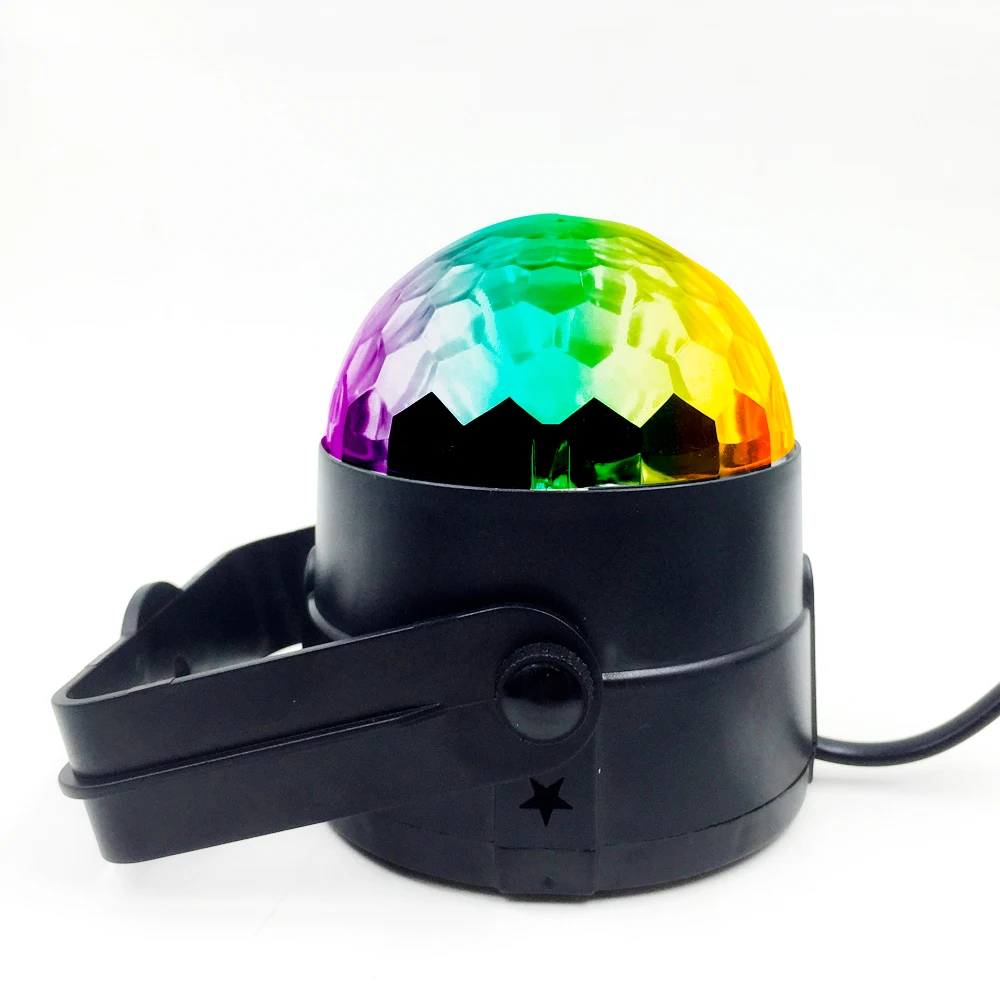 Magic RGB Crystal Ball Night Lights LED Auto Sound Activated Stage Lamp EU US AC220V 110V Projector Disco Party Holiday Lighting (2)