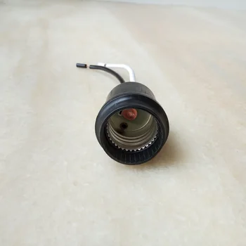 

660W 250V E27 IP20 waterproof ceramic Lampholder Base Socket Lamp Holder+rubber cover with 2X0.75mm2 cable for outdoor use