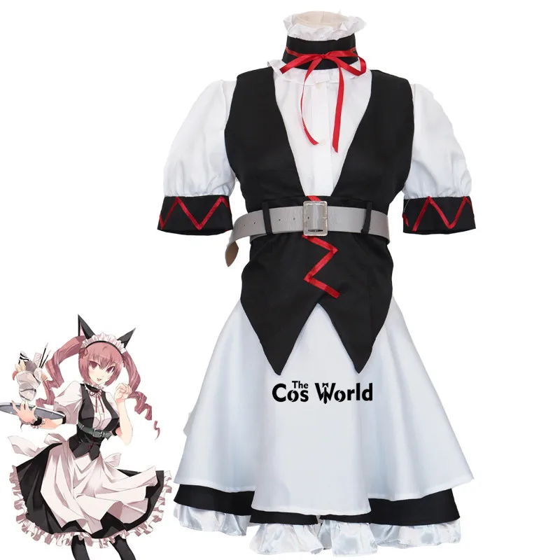 Одежда для косплея аниме Steins Gate Akiha Rumiho Feirisu Nyannyan Lolita |