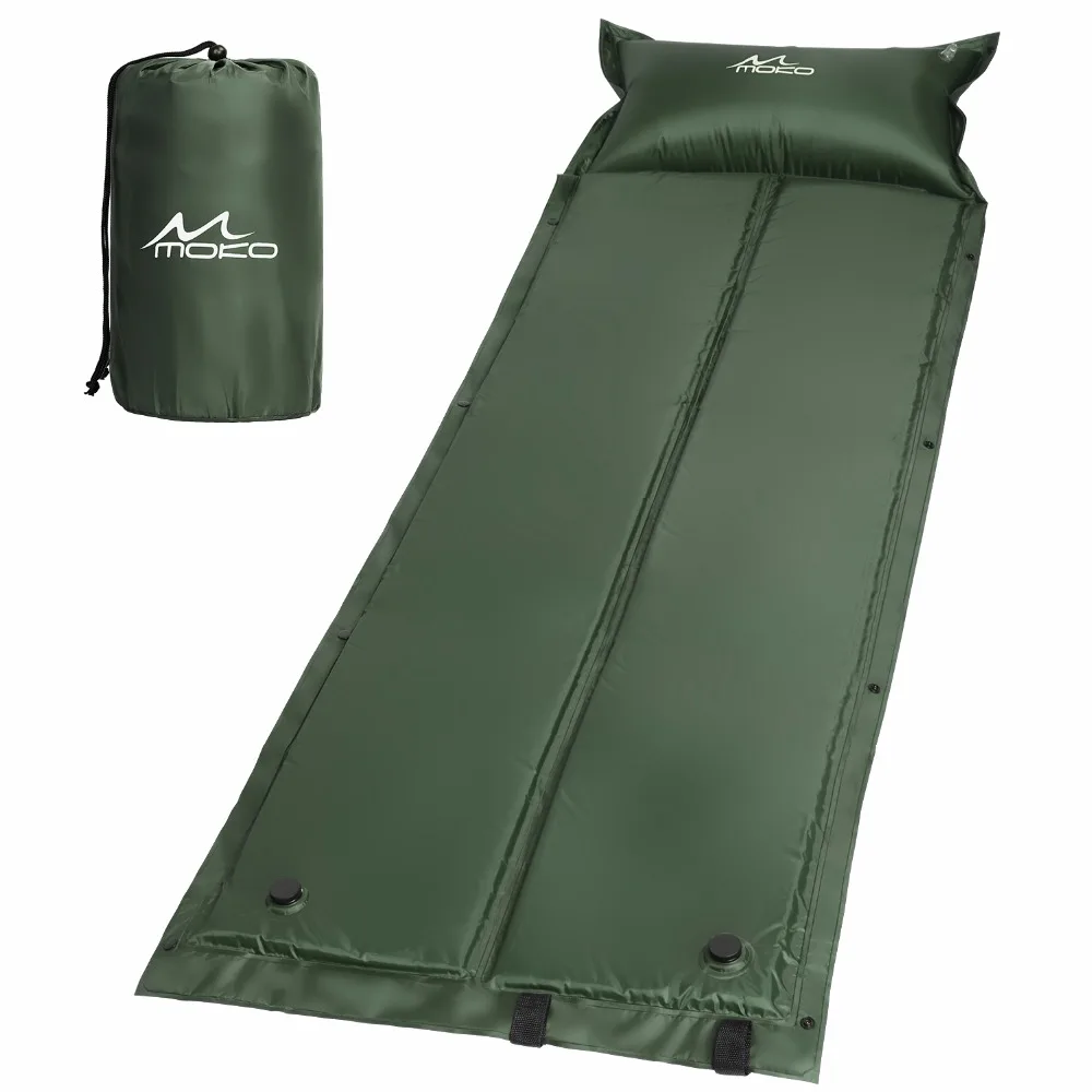 

Outdoor Foldable Self-inflating Sleeping Pad, Lightweight Portable Air Mattress Manual Pressure Inflation for Outdoor Camping