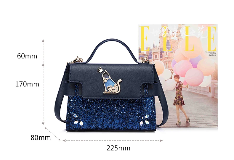 Just star women leather handbag 5