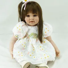 50 см Силиконовые reborn куклы реалистичные 20 дюймов виниловые принцессы для маленьких девочек куклы игрушки рождественские подарки игровой дом игрушка