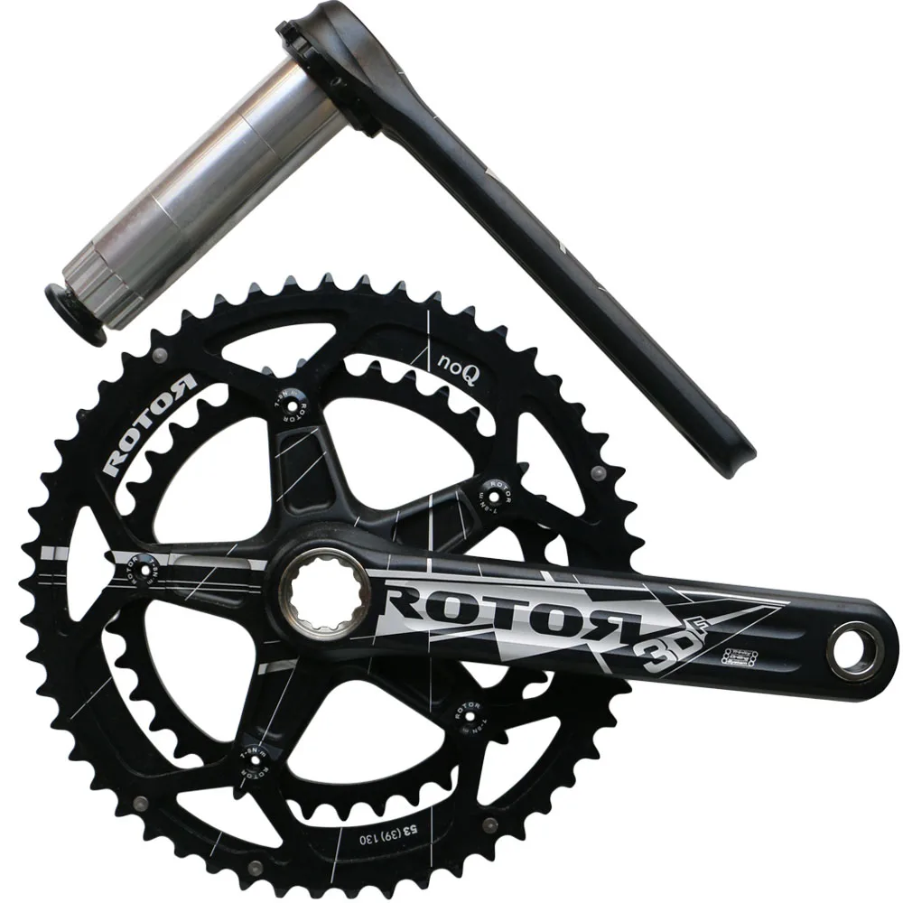 

130BCD 130mm Alu road mountain bike crankset 175mm 175 crank suit set chainset 39*53T ROTOR 3DF sprocket bicycle part component