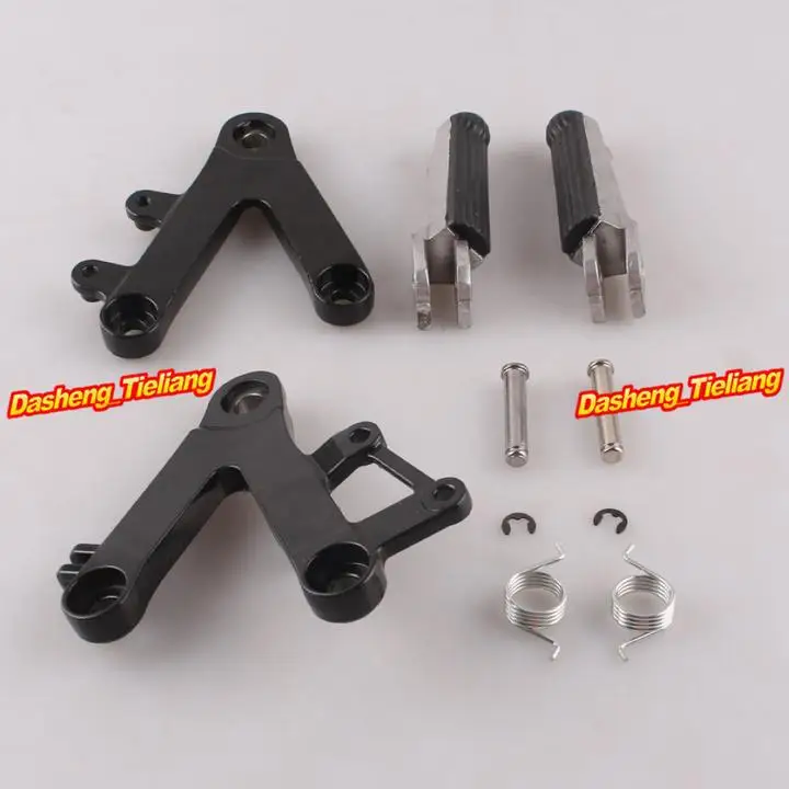 Aluminum Alloy Passenger Rear Foot Pegs Footrest Brackets for HONDA CBR250 90 97 MC22 font b