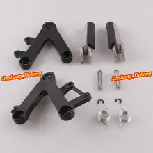 Aleación de aluminio Trasero de Pasajeros Estriberas Reposapiés Soportes para HONDA CBR250 MC22 90-97, motocicleta piezas de Repuesto Accesorios