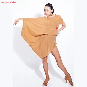 

Latin Dance Dress For Women Professional Sumba Dancing Dresses Adult Fashion Mesh Cloth Stage Rumba Latin Dance Practice Clothes
