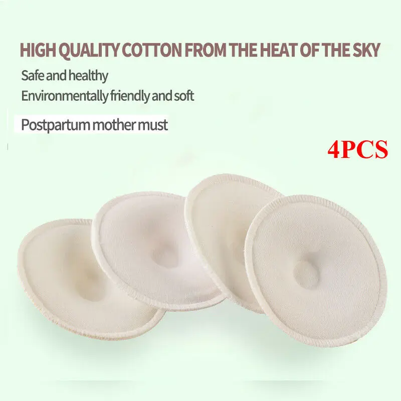 4pcs Nursing Pads Baby Feeding Breast Pad Washable Nurse Soft Absorbent Reusable Nursing Anti-overflow Maternity Nursing Pad