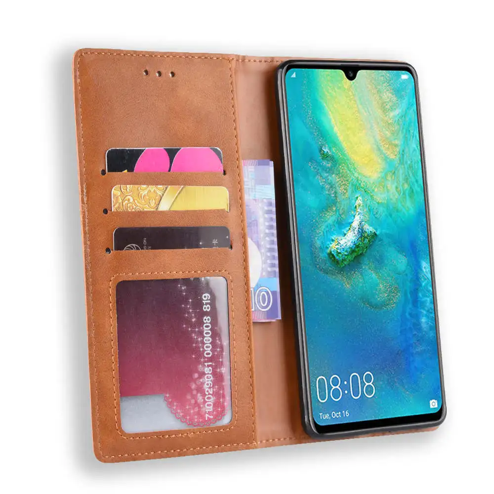 Nova 4e чехол для бизнес-книги для huawei nova 4e Магнитный PU кожаный кошелек с фоторамкой флип-чехол с подставкой Чехол для nova 4 Модный чехол