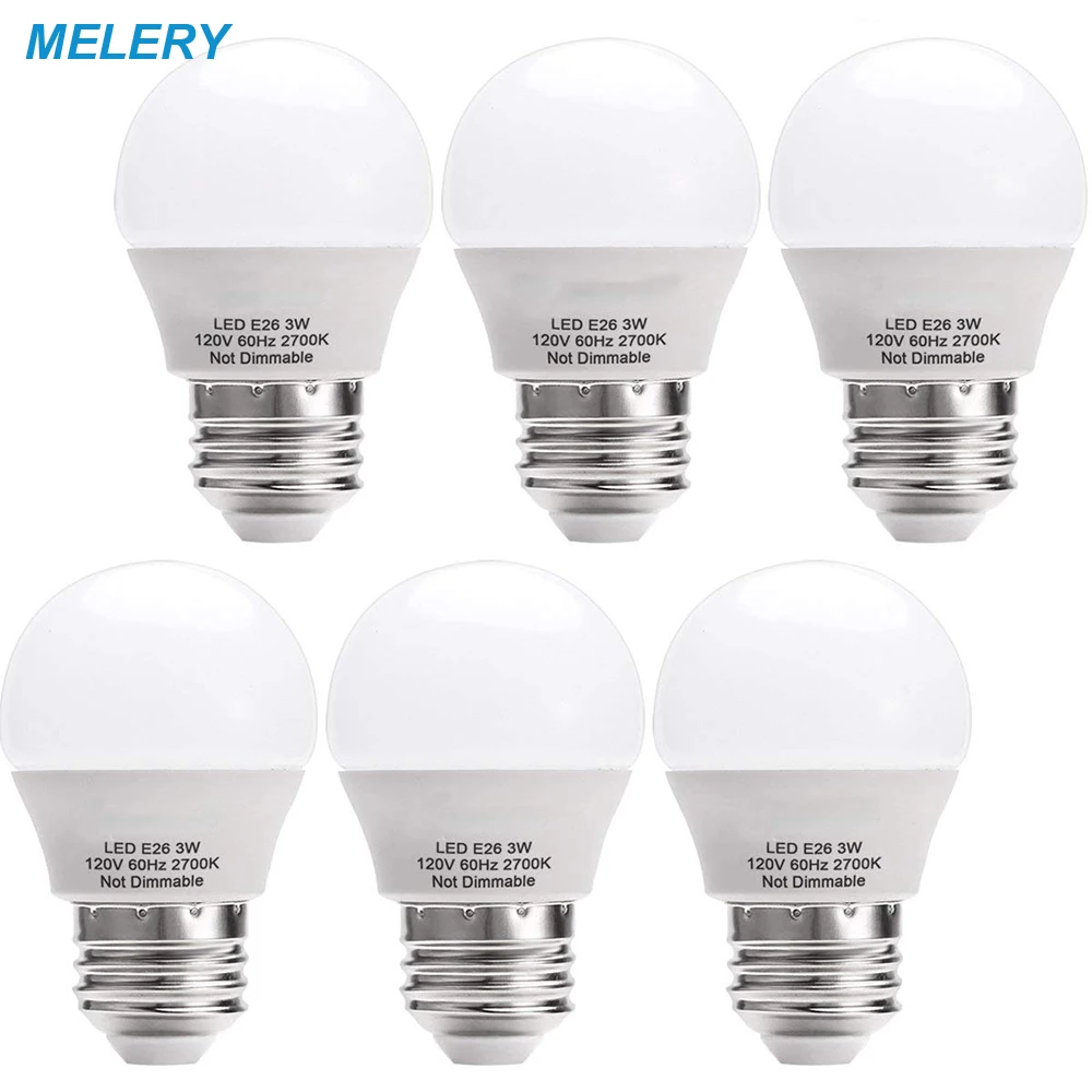 

LED Light Bulbs 3W Warm White 2700K LED Energy Saving Light Bulbs 25 Watt Equivalent E26 Medium Screw Base LED Lights for Home