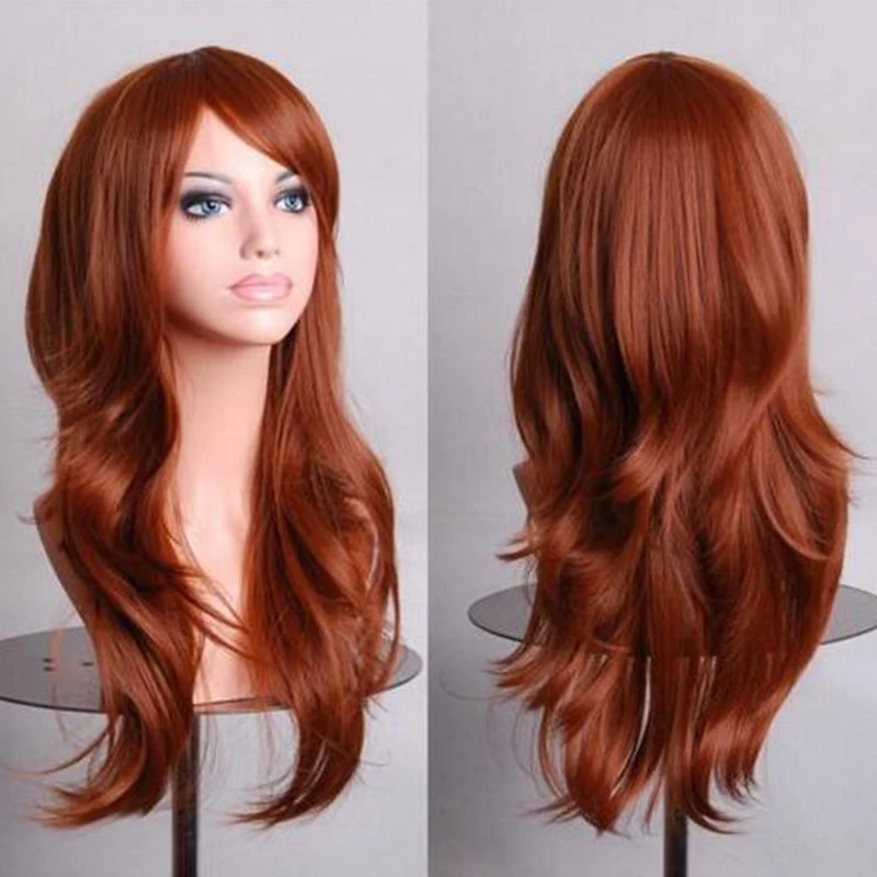 Soowee 70 см Кудрявый Длинный розовый парик для косплея синтетические волосы серый розовый блонд парики для черных женщин Peruk
