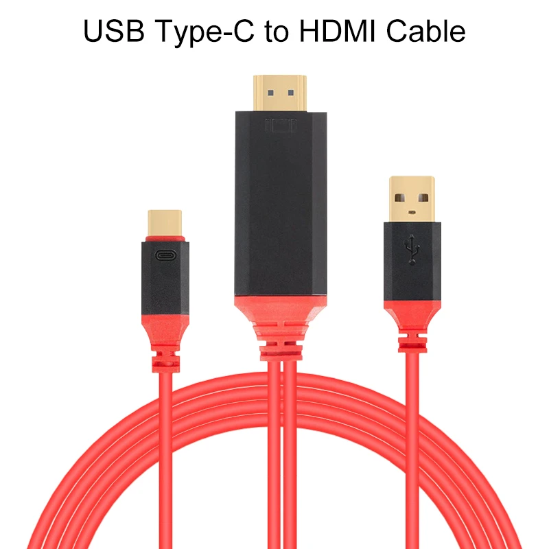 FORNORM 2 в 1 Тип с разъемами типа C и HDMI кабель зарядка через usb 4 K * Ультра HD TV Дисплей