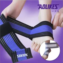 Многоцветные спортивные ремешки для защиты лодыжки, хлопковые эластичные повязки для поддержки лодыжки, повязка для баскетбола, бандаж для тхэквондо, боксерская