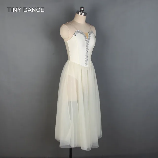 Ivory Spandex Ballet Romantic Dress Arabesque Life