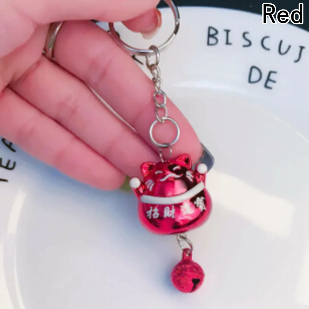 Куклы игрушка цепочка на удачу кот колокольчик безделушка брелок держатель для