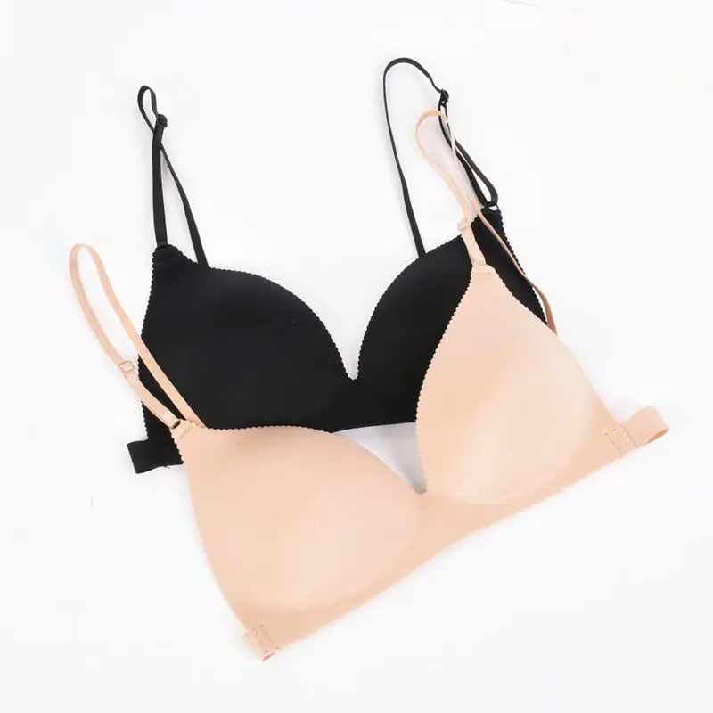 

Ladies Sexy Adjustable Bras Seamless Lingerie Push Up Bra For Women Wireless Solid Underwear