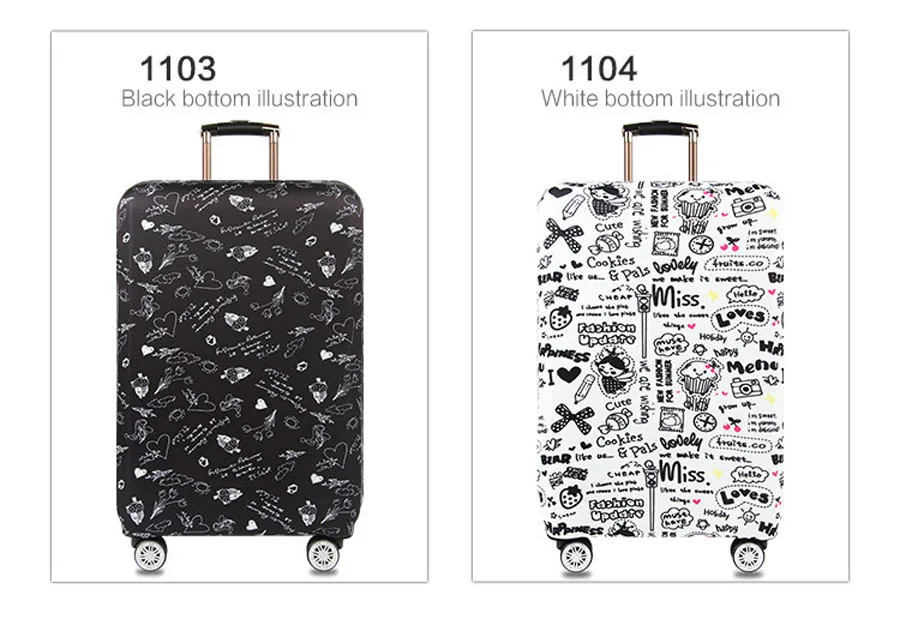 Чехол на чемодан Толстый багажный чехол для путешествий, защитный чехол для багажника, чехол для чемодана 19 ''-32'', аксессуары для путешествий чехол для чемодана