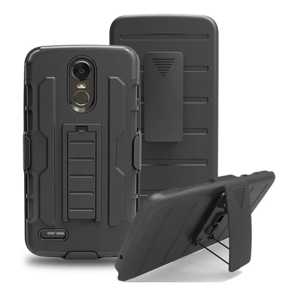Для LG Stylo 3 Case Будущее Броня Влияние Кобура kickStand Hybrid Hard Мобильный Телефон Защитные