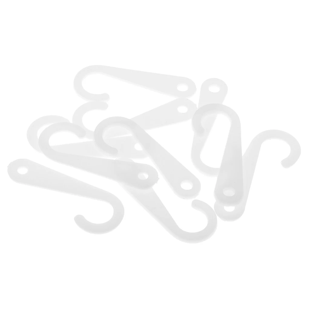 50pcs Plastic J Hooks Fasteners Socks T-Shirt Clothing Display Hanger