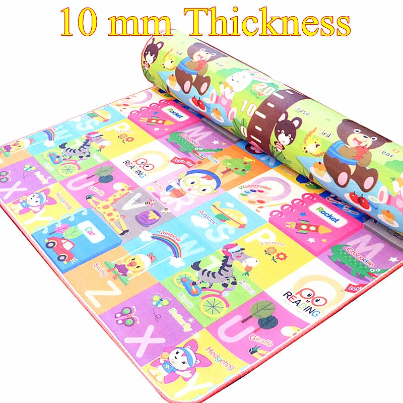 10 mm Thick Double Sides Children Play Mat Waterproof Kids Beach Picnic Mat Soft Eva Foam