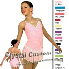 Красивые платья для катания на коньках для девочек с спандексом Изящные новые брендовые соревнования в фигурном катании платье на заказ DR2672