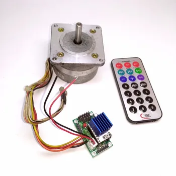 

NEW 1PC 57 stepper motor drive remote control set external button speed delay specified distance automatic return