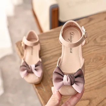 

2019 spring girl bow princess shoes Korean cute shoes soft shoes shoes