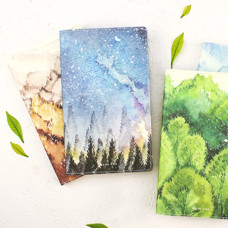 

Natural Japanese Hobonichi Style Planner Notebook Travel Journal Diary DIY Book Gift For Student School Supplies Stationery