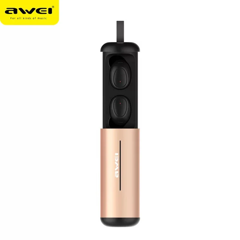 Беспроводные Bluetooth Наушники AWEI T5 TWS наушники с микрофоном беспроводные гарнитура