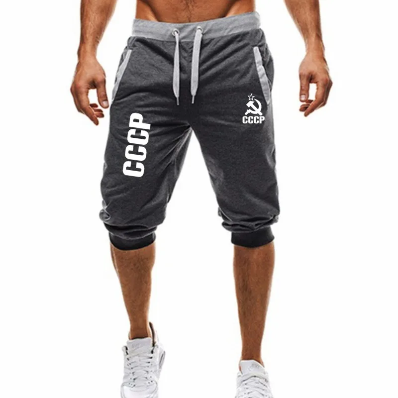 

2019 Summer New Mens shorts Printed Casual Fashion Jogger Knee Length Sweatpants Man Fitness Hip hop shorts