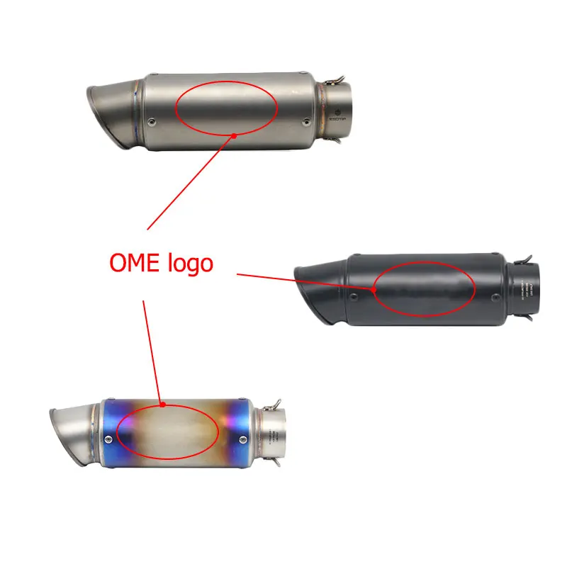 ZSDTRP 51 мм 60 мм Универсальный Moto rcycle GP Pot Escape Motorcross скутер SC глушитель выхлопной трубы для FZ1 Ninja ER6N KTM