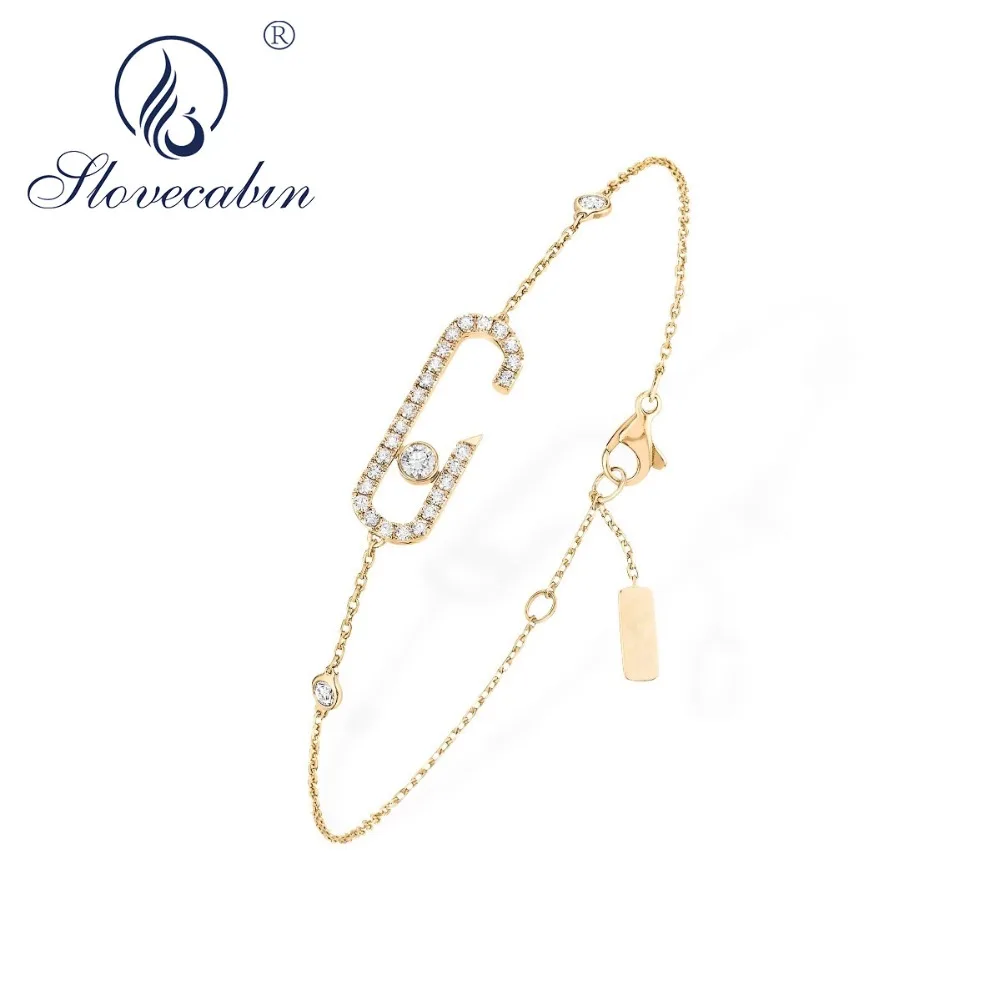 Lovecabin 925 пробы серебро Франция Новинка рок ювелирные изделия движение наркомания браслет паве желтое золото рок движение циркон браслеты