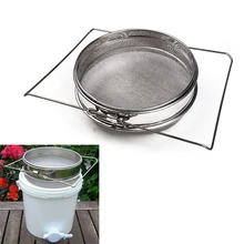 Двухслойный из нержавеющей стали медовая сито сеть из нержавеющей стали сетчатый фильтр для экрана инструменты для пчеловодства столовые приборы для меда 1 шт